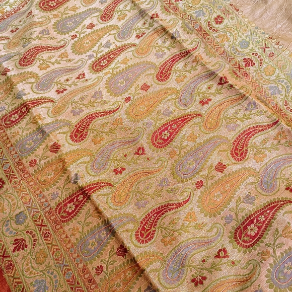 Hand Crafted Other - Pure tusser silk designer saree